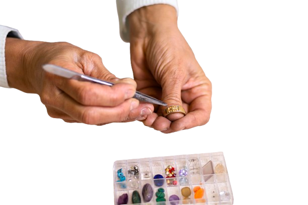 Gem handling illustration